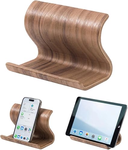 Wooden Phone & Tablet Stand – Desktop Device Holder